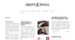 Desktop Screenshot of drept-penal.ro